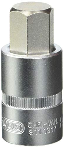 KS Tools 911.1317 1/2' Bit-Stecknuss Innensechskant, kurz, 17mm