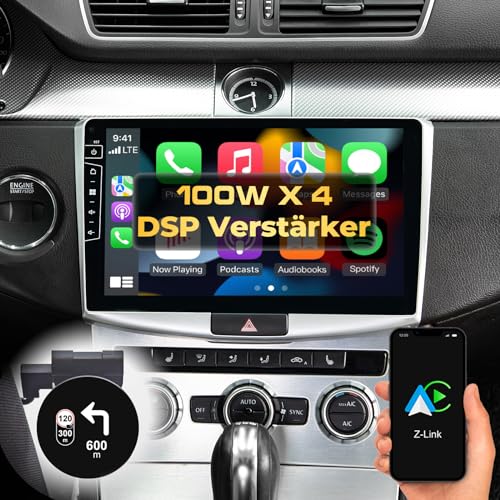 DYNAVIN Android radio navegador para VW Passat B7 CC, 10.1 pulgadas OEM radio con Wireless Carplay y Android Auto | Head-up Display | Incl. DAB+: D9-2S Premium Flex