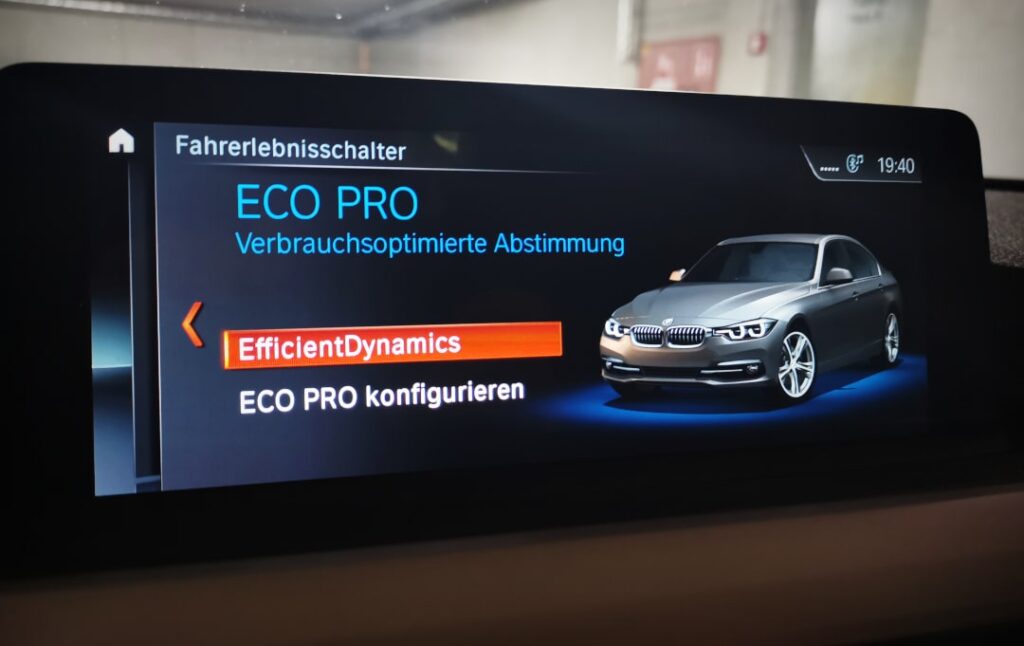 ECO Drive Modus zur Anpassung des Fahrstils