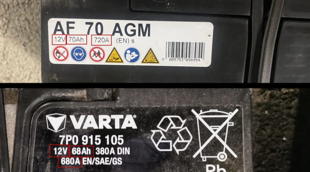 Comparación de las baterías de coche VARTA y BANNER para Skoda