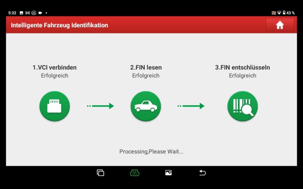 Launch diagnostic tools automatic connection with car