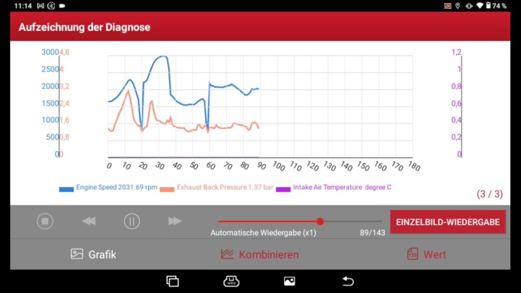 Launch diagnostic tools Analysis log drive