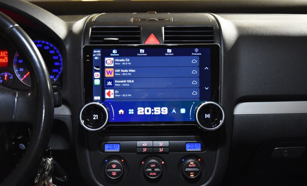 Produktfoto URVOLAX Android Radio im Golf 5