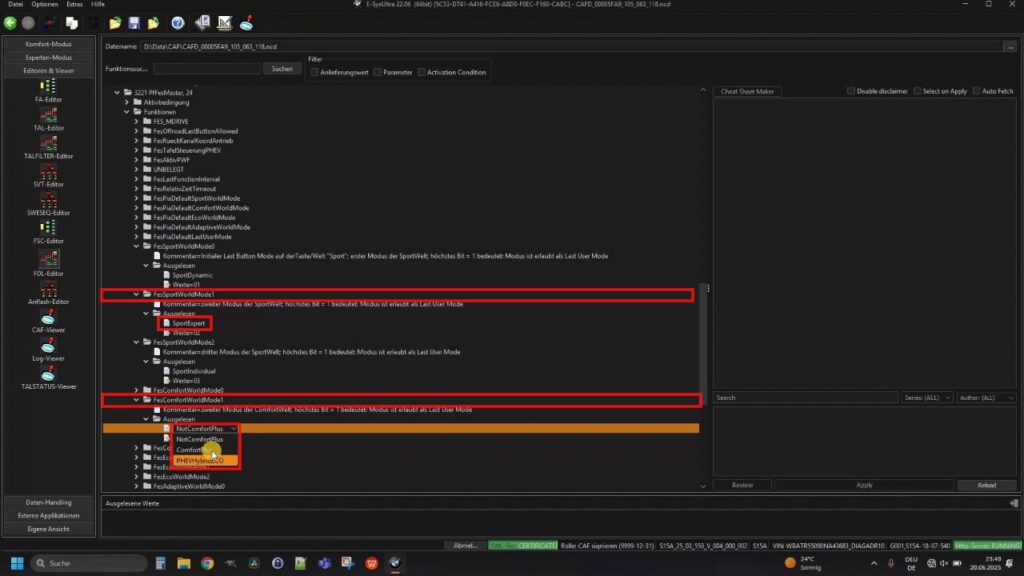 FESSportWorldMode1 und FESComfortWorldMode1